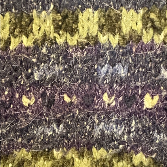 Croft & Barrow Blue and Green Knit Cardigan - Picture 5 of 8